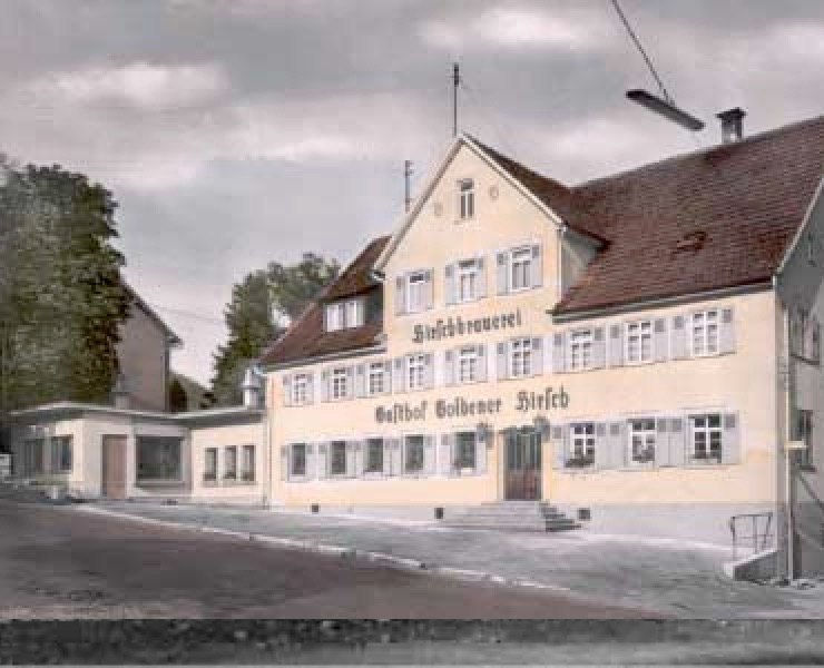 Brauerei-Gasthof Goldener Hirsch Anfang der 60er Jahre